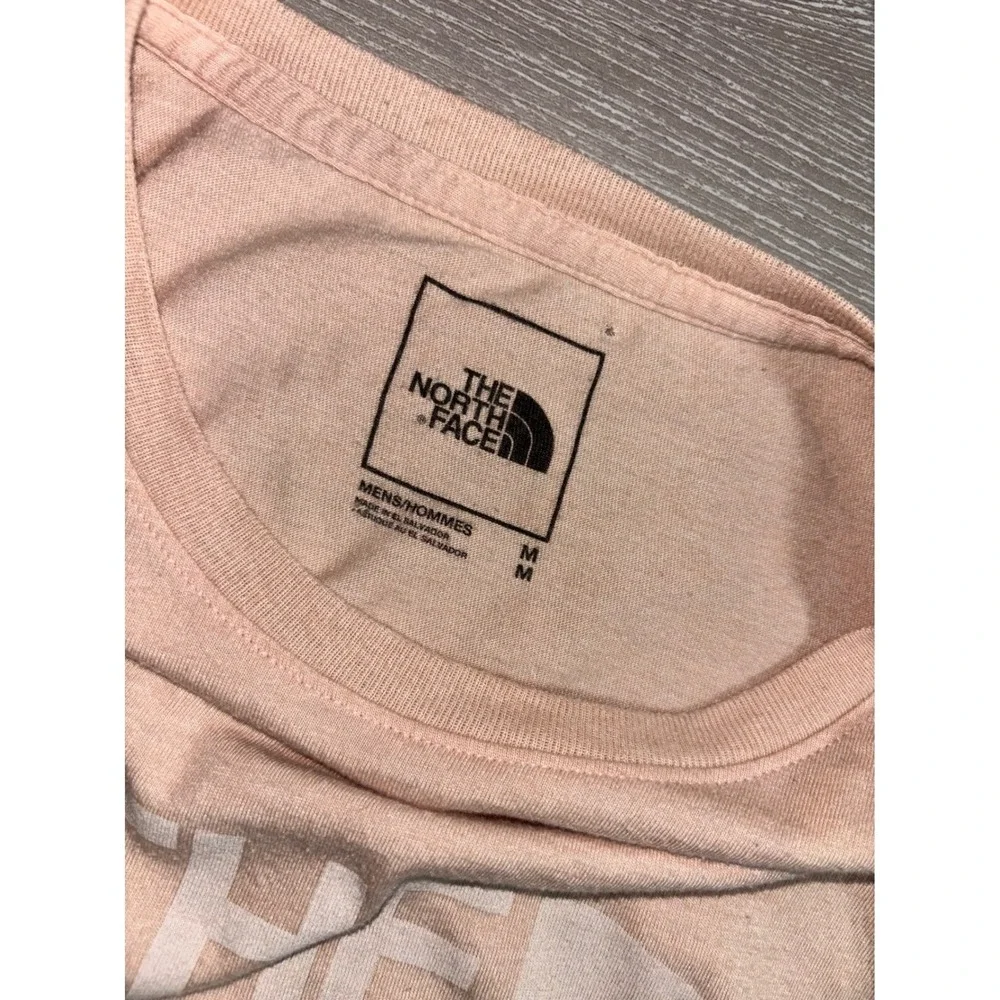 The North Face Mens Graphic T-Shirt Peach Half Dome Logo Size M Gorpcoare Nature